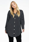 Blouse wide POLKADOT - black 