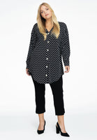 Blouse wide POLKADOT - black  - #2