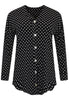 Blouse wide POLKADOT - black - #4