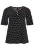 Tunic flare pearls POLKADOT - black  - #4