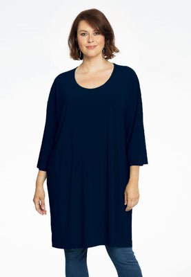 Tunic wide straight DOLCE - blue - #1