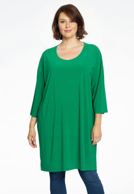 Tunic wide straight DOLCE - green  - #1