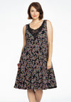 Dress lace neckline RUBY - black - #1