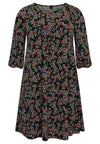 Dress puffed sleeves RUBY - black - #4