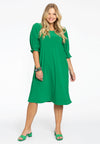 Dress puff sleeve DOLCE - green 