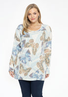 Pullover square BUTTERFLY - white  - #1