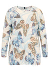 Pullover square BUTTERFLY - white - #4