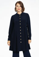 Blouse wide A-line DOLCE - blue - #1