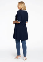 Tunic wide bottom rib tape - blue - #3