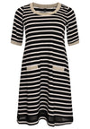 Dress short sleeve BRETON - black - #4