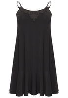 Dress spaghetti lace neck DOLCE - black  - #4