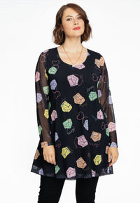 Tunic wide bottom BEAUTY - black - #1