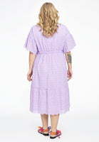 Dress broderie anglaise - light purple - #3