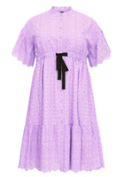 Dress broderie anglaise - light purple - #4