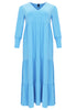 Dress frilled long DOLCE - light blue - #3