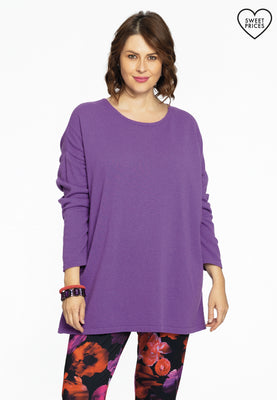 Pull square cashmere - purple  - #1