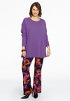 Pull square cashmere - purple