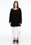 Pull square cashmere - black 