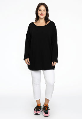 Pull square cashmere - black  - #2