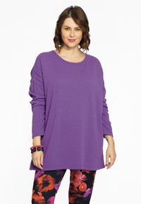 Pull square cashmere - purple - #1