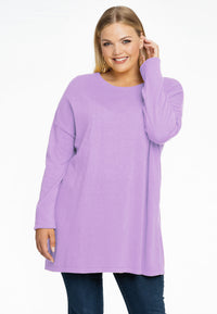 Pull square cashmere - light purple - #1