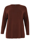 Pull square cashmere - brown