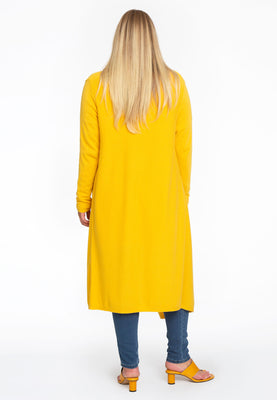 Cardigan drape neck cashmere - yellow - #3