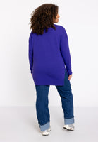 Pullover with slits Woolmix - purple - #3