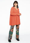 Pullover V-neck - orange