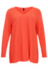 Pullover V-neck - orange  - #4