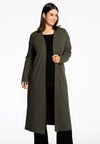 Cardigan long diagonal - Groen