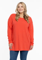 Pull v-neck cashmere - orange  - #1