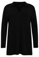 Pullover polo collar - black - #3