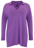 Pullover polo collar - purple - #4