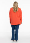 Pullover polo collar - orange - #3