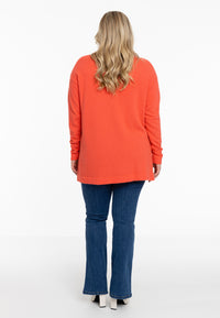 Pullover polo collar - orange - #3