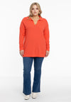 Pullover polo collar - orange - #2