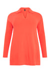 Pullover polo collar - orange - #4