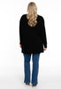 Pullover high neck rib - black - #3