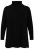 Pullover high neck rib - black  - #4