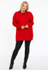 Pullover high neck rib - red - #2