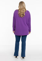 Pullover high neck rib - purple - #3