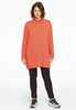 Pullover high neck rib - orange  - #2