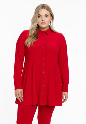 Blouse A-line DOLCE - red  - #1