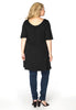 Tunic wide bottom VISCOSE - black - #3