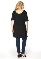 Tunic wide bottom VISCOSE - black - #3