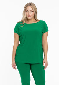 T-shirt cap sleeves DOLCE - green - #1