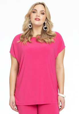 T-shirt cap sleeves DOLCE - pink - #1