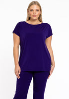 T-shirt cap sleeves DOLCE - purple - #1