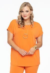 T-shirt cap sleeves DOLCE - orange - #1